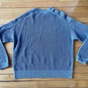 Everlane The No-Sweat Waffle Relaxed Crew, men’s size XL, heather gray